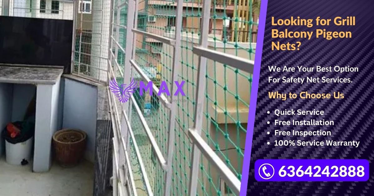 Grill Balcony Pigeon Nets in Chennai